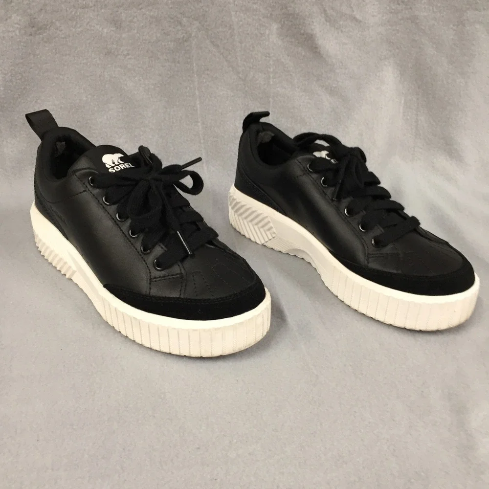 Sorel Out N About III Low Waterproof‎ Sneakers Black Sea Salt NL5139-010 USA 8